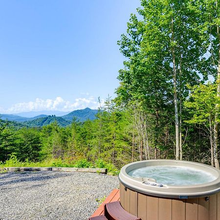 Bryson City Cabin Rental With Views And Hot Tub Exterior foto