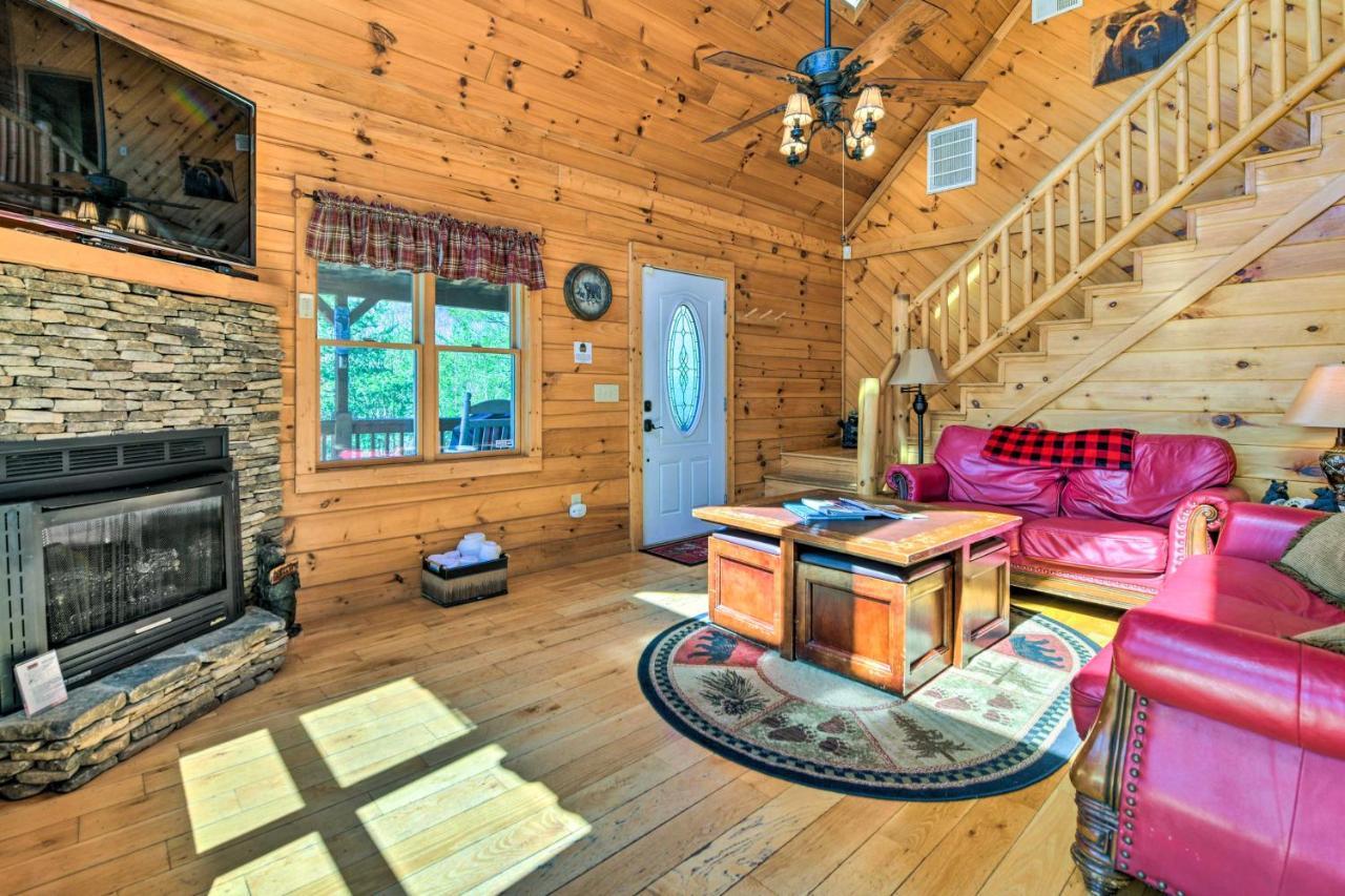 Bryson City Cabin Rental With Views And Hot Tub Exterior foto