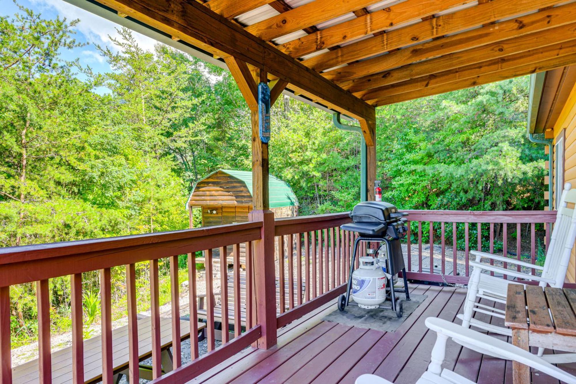 Bryson City Cabin Rental With Views And Hot Tub Exterior foto
