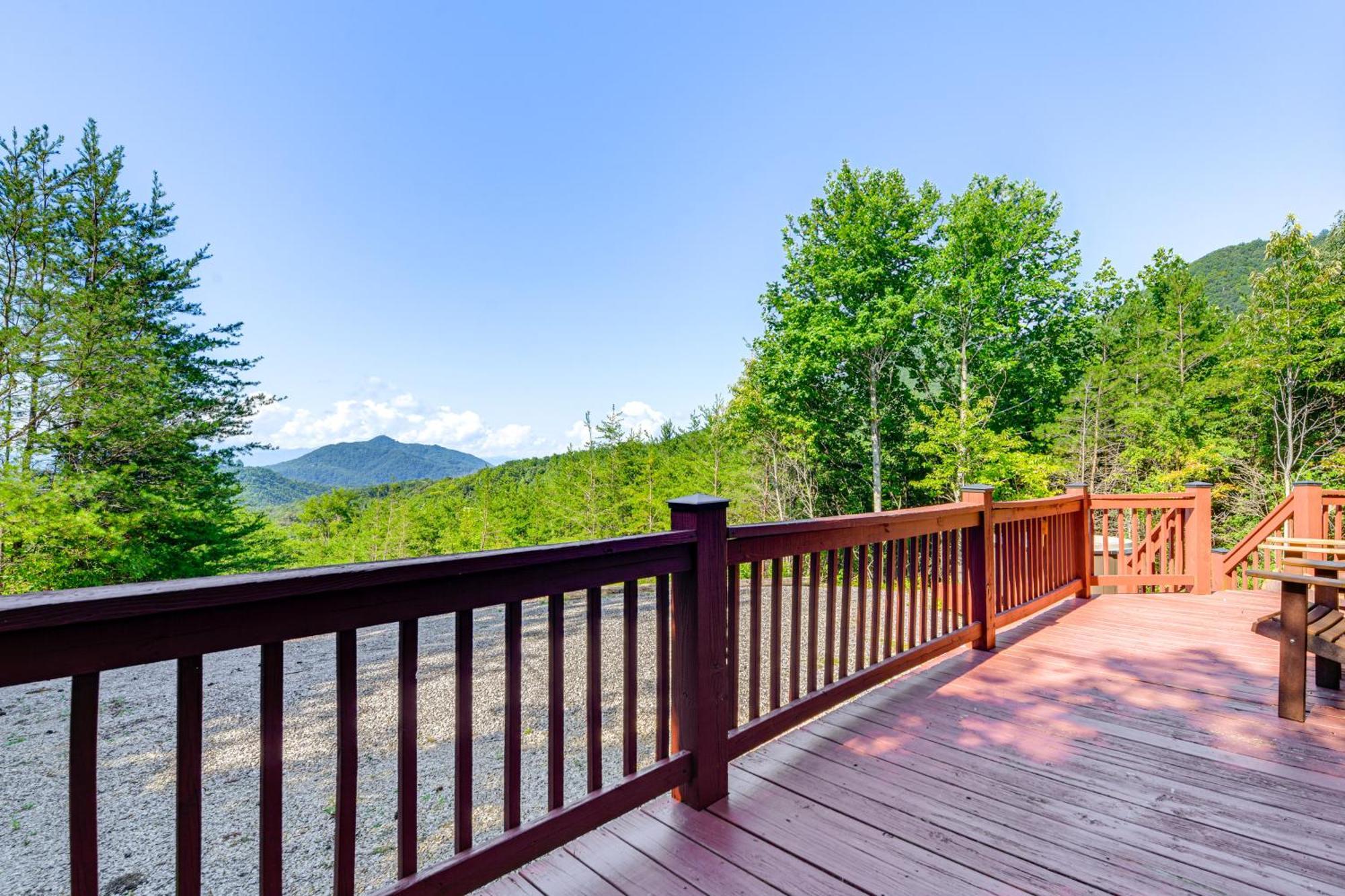 Bryson City Cabin Rental With Views And Hot Tub Exterior foto